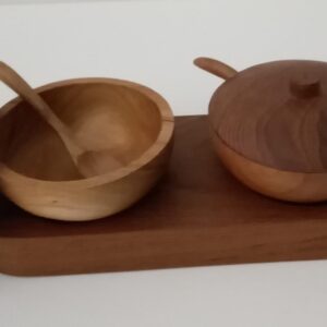 Teak Salt and Pepper Dispenser