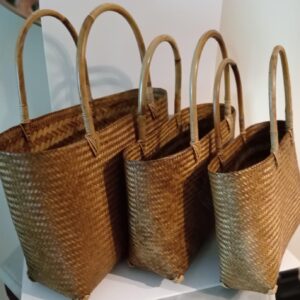 Hard Case Rattan Bag - Medium