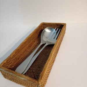 Rattan Cutlery box